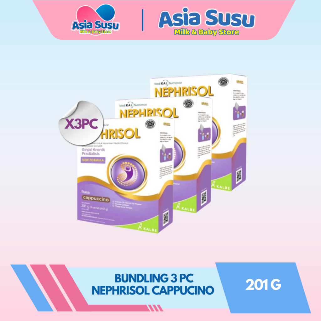 

[BUNDLE] Nephrisol 201gr x 3pc - Nutrisi Rendah Protein Ginjal Kronik