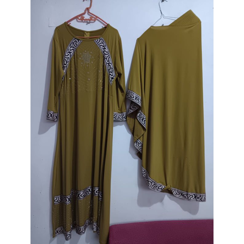 set gamis hijab preloved