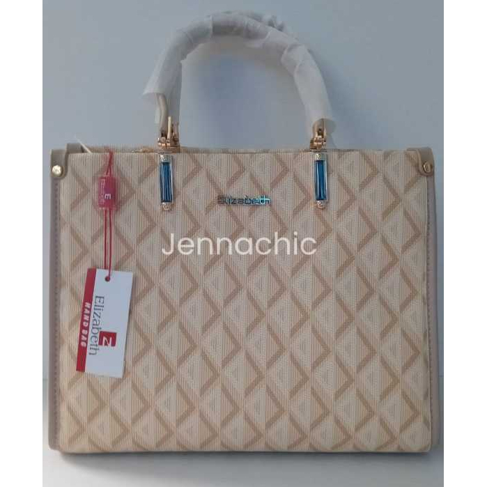 ELZ03 | Tas Elizabeth | Tas Handbag | Original | Warna Cream | Tas Resmi