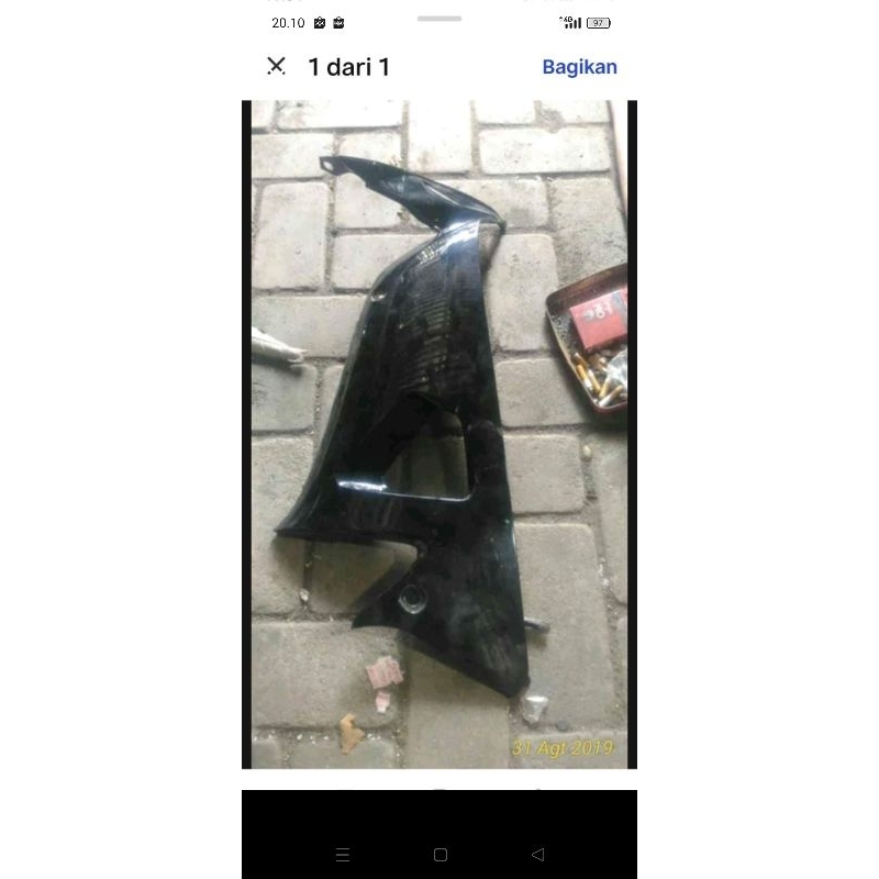 sayap dalam bagian kanan Honda Supra fit new original baru lost pack