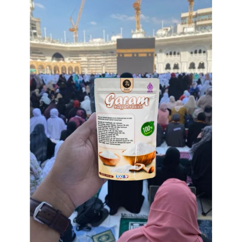 

Garam Ruqyah FaAiza 750Gram Original Bonus : Siwak , air Zamzam , Sabun Bidara &Minyak kasturi