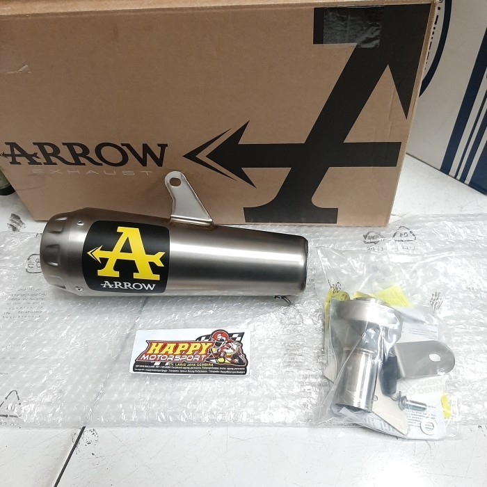 Knalpot ARROW PRO RACE Titanium Universal Silincer 54mm Original italy