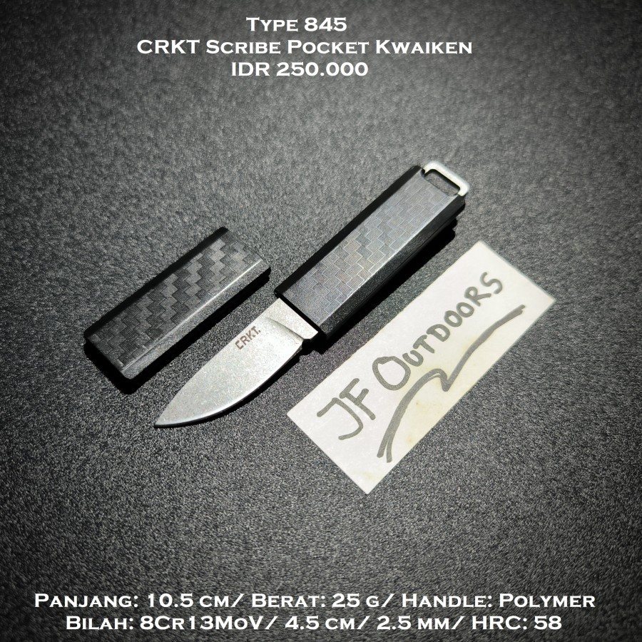 Pisau EDC Pocket Carry CRKT Scribe Pocket Hissatsu Kwaiken