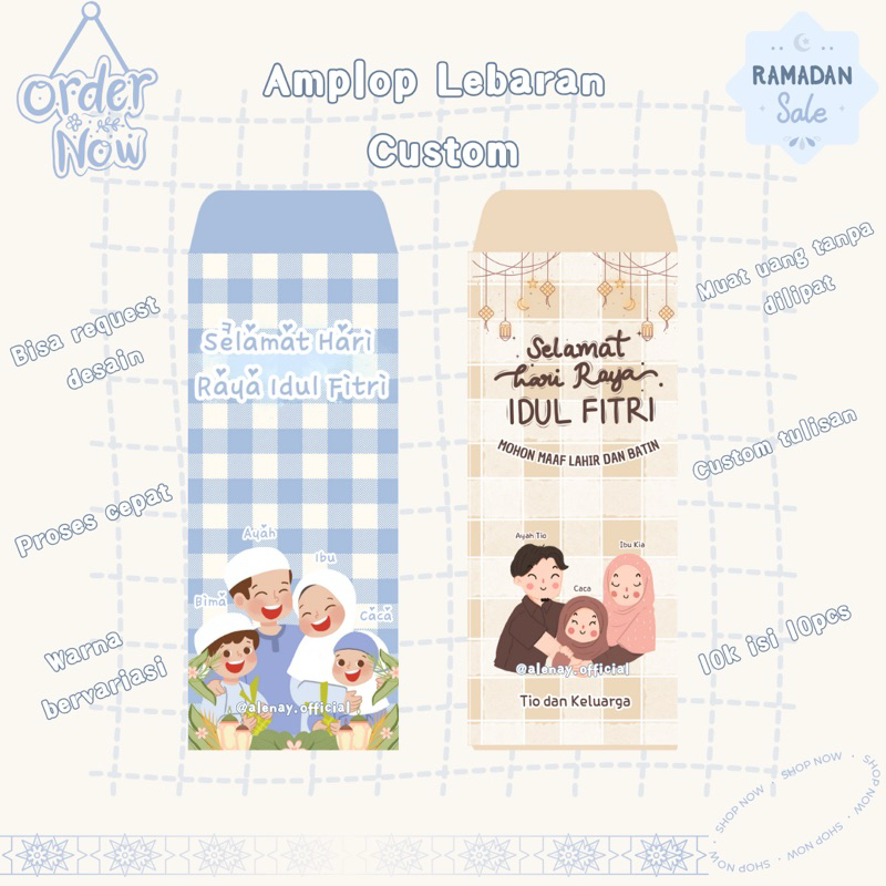 

Amplop lebaran custom