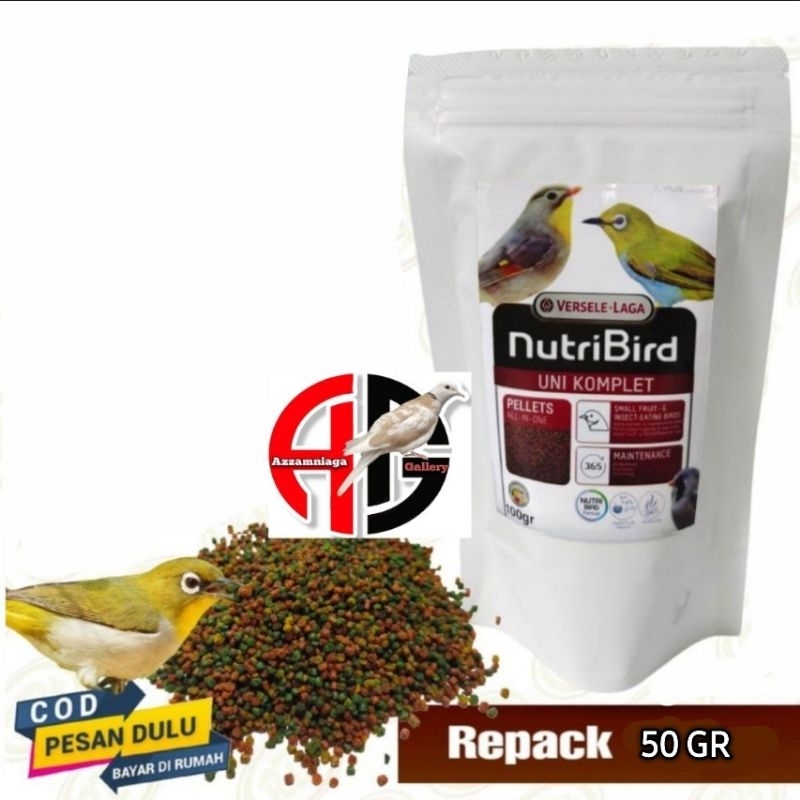 NUTRIBIRD  50 GR  KEMASAN  BARU ORIGINAL VOER BURUNG PLECI