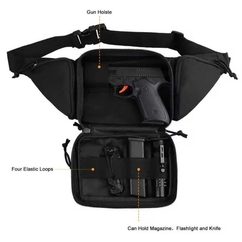 waist bag tactical / tas pinggang pistol impor