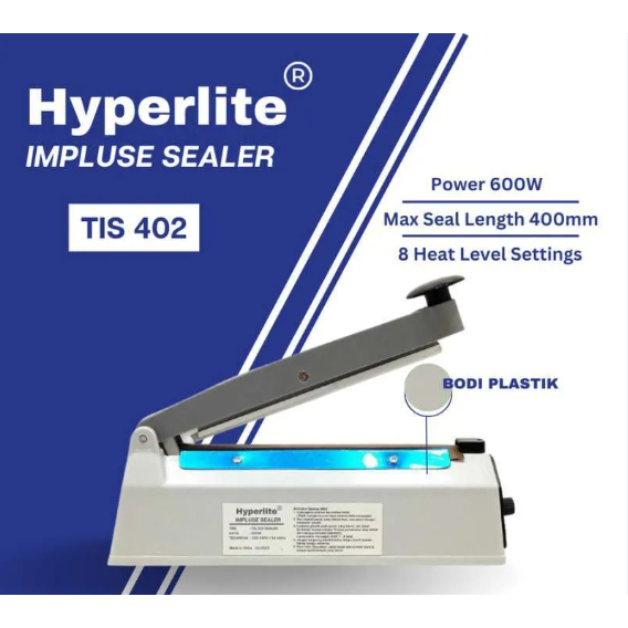 HYPERLITE TIS 402 Mesin Press Plastik 40 cm Impulse Sealer Pres Segel