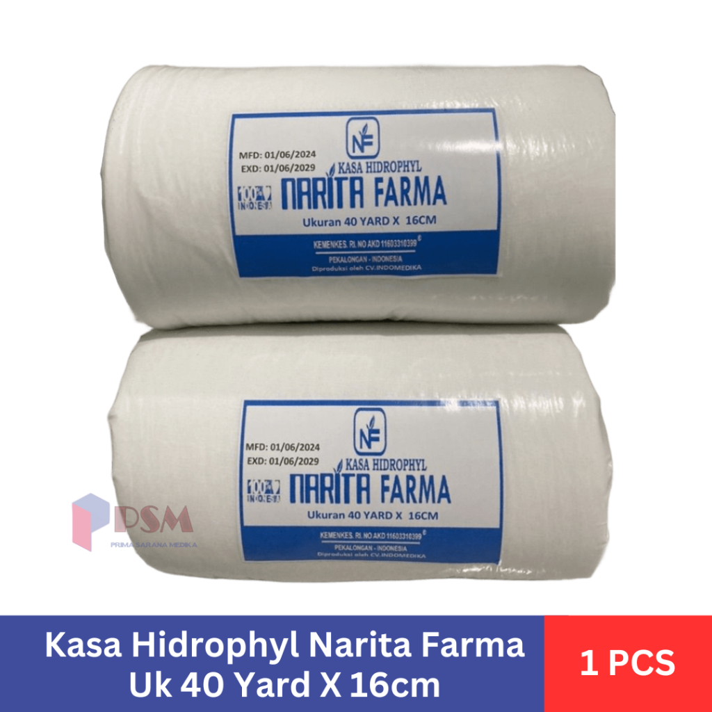 Kasa Roll Hidrophile 40 yard x 16cm Evomed / Verban Gulung Hidrofil OM