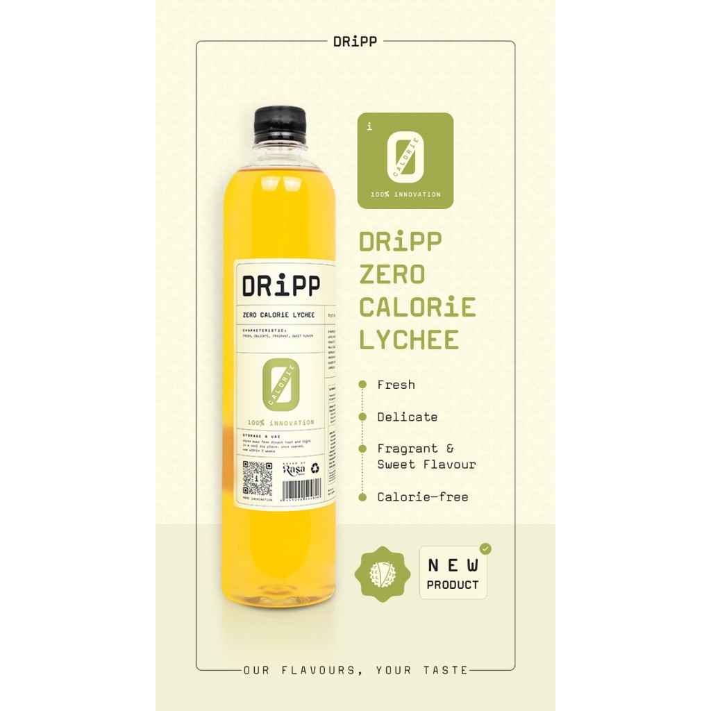 

DRiPP Zero Calorie Lychee Syrup 760ml