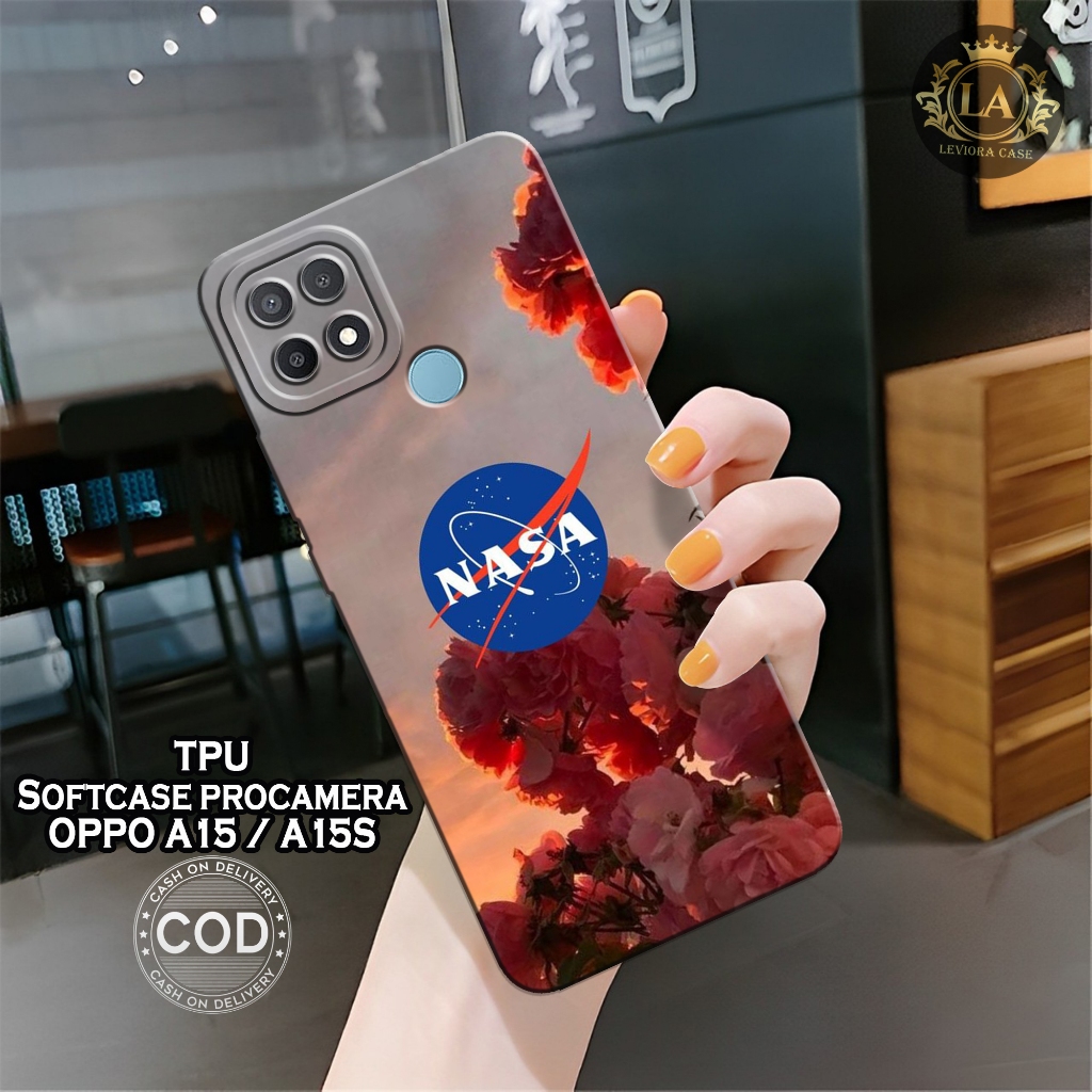 Case OPPO A15 / OPPO A15S Terbaru - Leviora Case - Fashion Case NASA - Softcase OPPO A15 / OPPO A15S