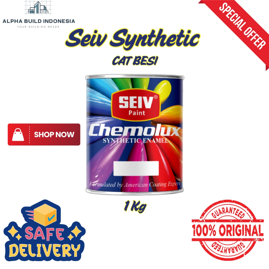 Seiv Synthetic Chemolux Paint Cat Besi 1kg