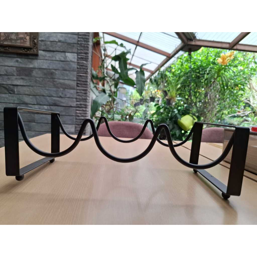 Wrought Iron Rack Wine - 3 Bottle Wine Rack