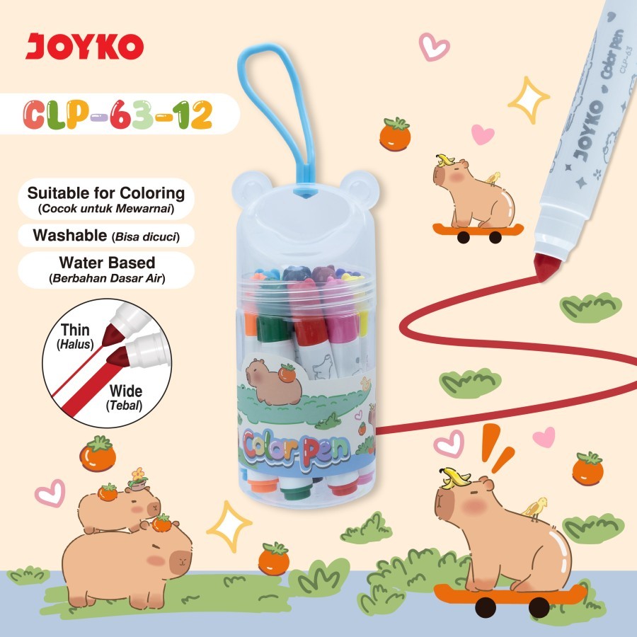 

Color Pen Pulpen Pena Warna Joyko CLP-63-12 Warna