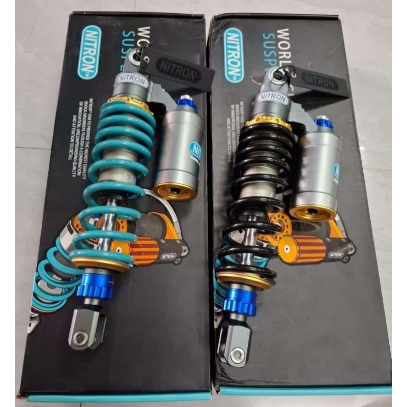 shockbeker nitron 330mm tabung atas single matic ori 1: 1 clik rebond fungsi