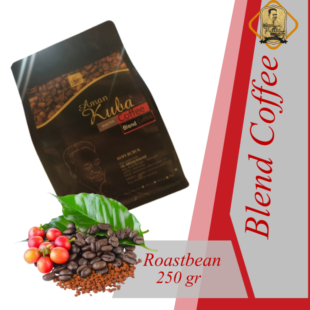 

Aman Kuba II Gayo Arabika Aceh Takengon Blend Coffee Aromatic & Smooth II Biji II Roastben II 250g