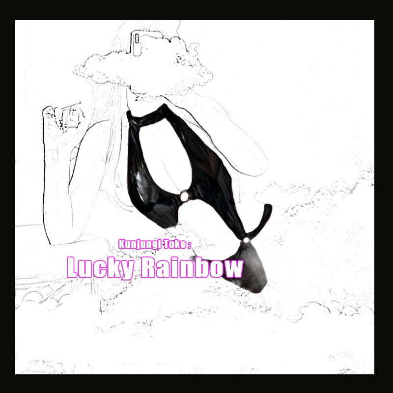 Lingerie Halter Bodysuit Latex Sexy Baju Seksi Mengkilap Hitam 3046