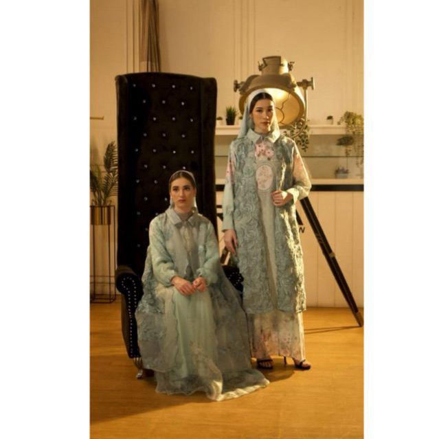 Gamis raya malaysia set hijab