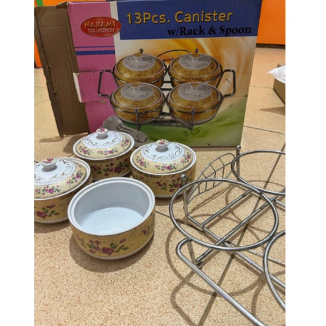 Wadah Saji Keramik Prasmanan Set 4pcs