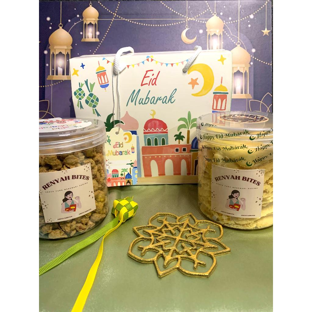 

Hampers Renyah Bites Eid - Paket 5 Kacang Telur dan Lidah Kucing (Wisman)