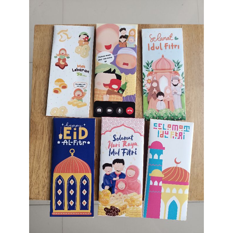 

AMPLOP LEBARAN IDUL FITRI THR 2025 BESAR (ISI 8) LUCU 7x16cm UANG TIDAK DILIPAT