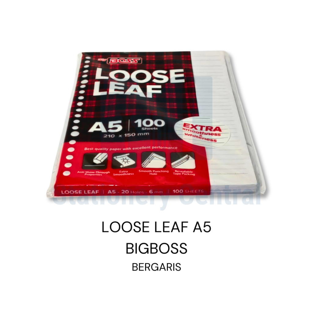 

Kertas Binder / Loose Leaf A5 BigBoss