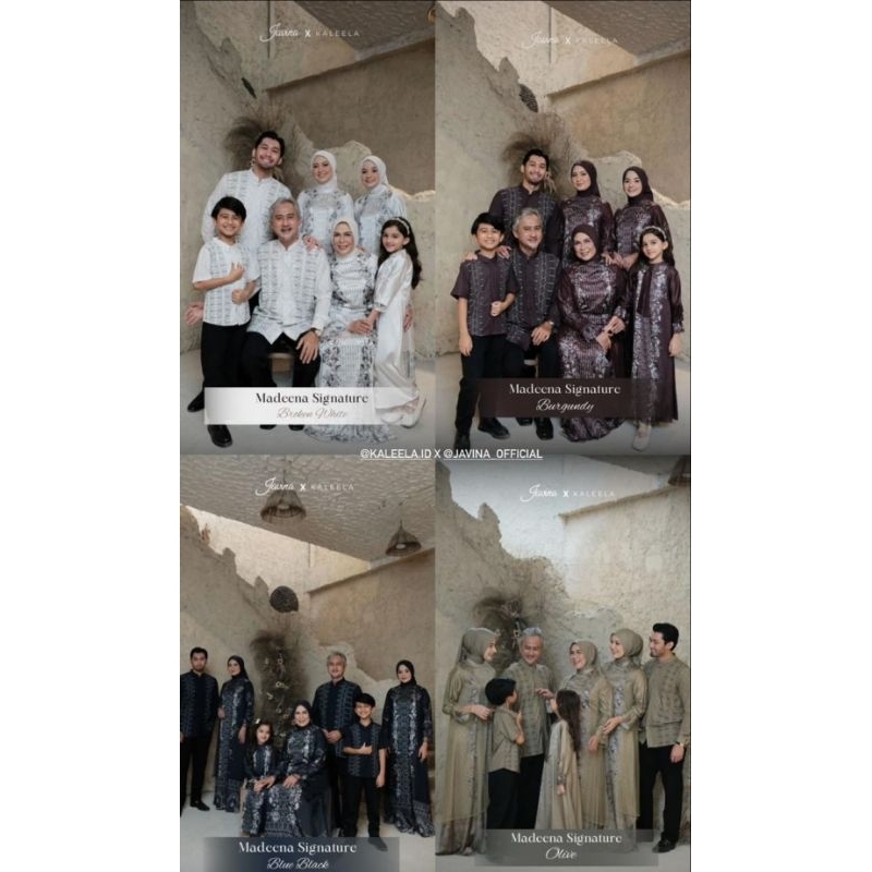 JAVINA HAMIDA DRESS ALEEZA FAMILY SET JAVINA JAWHARAA JAVINA FAMSET MADEENA JAVINA X KALEELA FAMSET