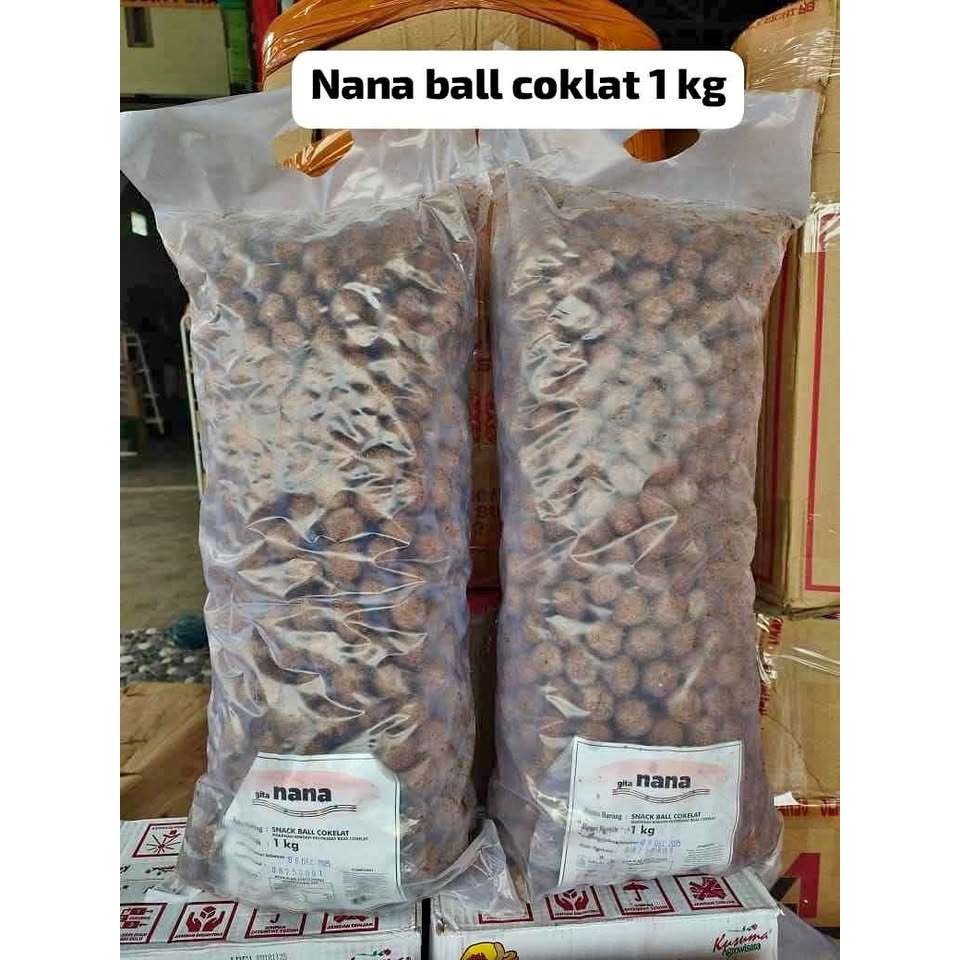 

SNACK NANA BALL RASA COKLAT KEMASAN 1 KG GROSIR MURAH