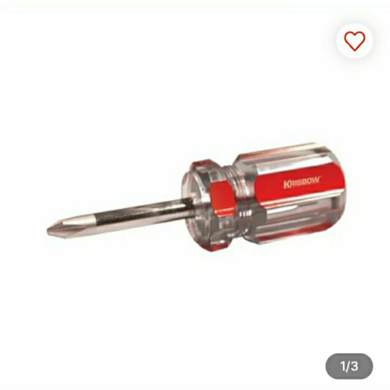 Krisbow 6x38 Mm Obeng Plus Crystal
