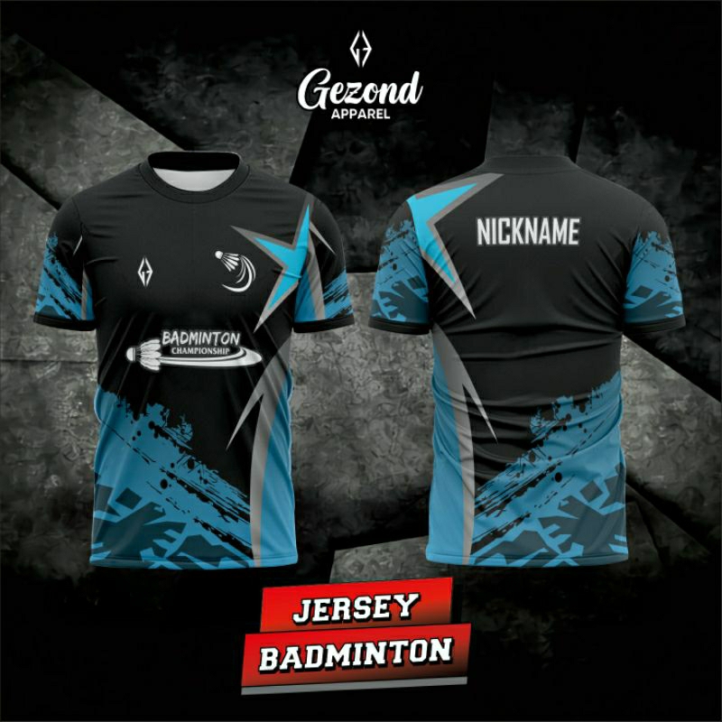JERSEY KAOS BADMINTON BULUTANGKIS FREE DESAIN CUSTOM BISA GANTI NAMA LOGO DLL