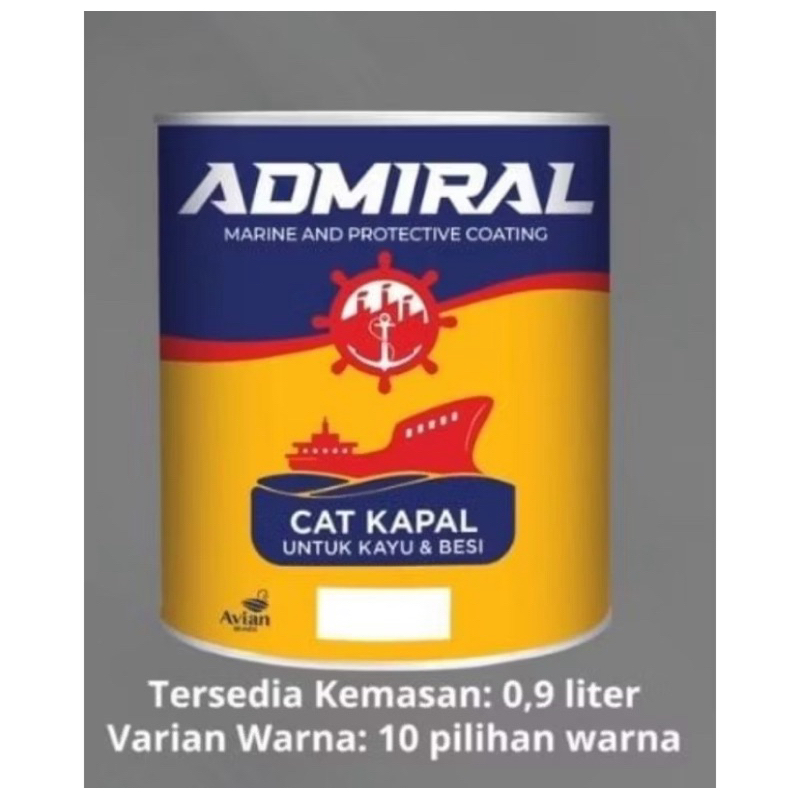 CAT KAPAL KAYU BESI FIBER ADMIRAL 1KG PERAHU CAT KHUSUS KETAHANAN DARI TERITIP DAN EKOSISTEM LAUT