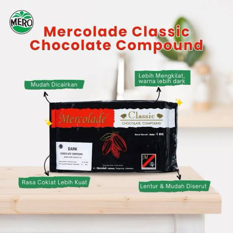 

Mercolade Classic Dark Chocolate Compound 1kg