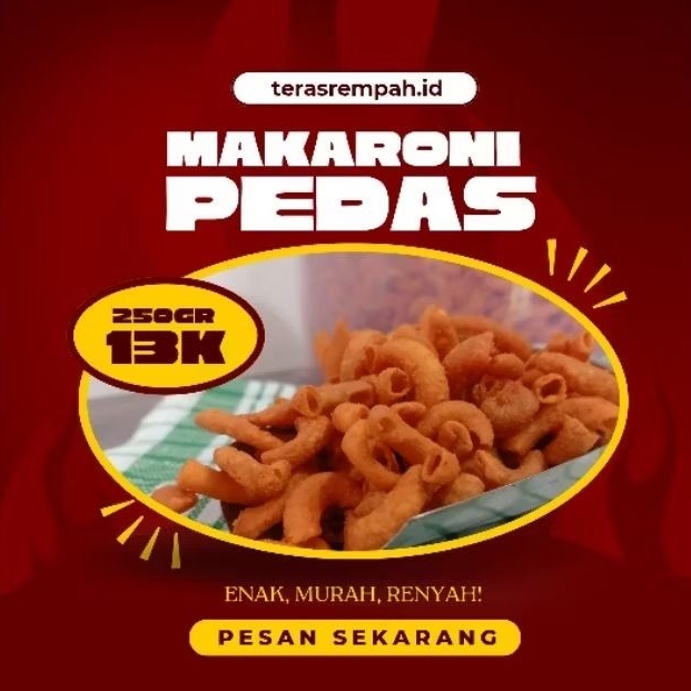 

Makaroni Pedas Enak 250gr/500gr/1kg
