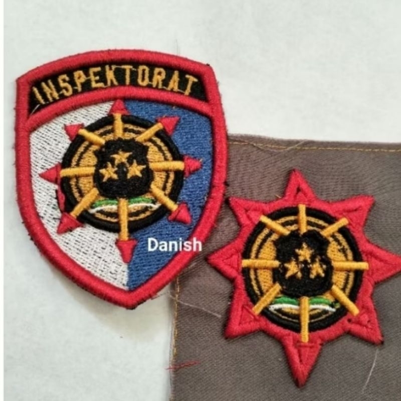 BET BORDIR LOGO LAMBANG INSPEKTORAT POLRI TIMBUL