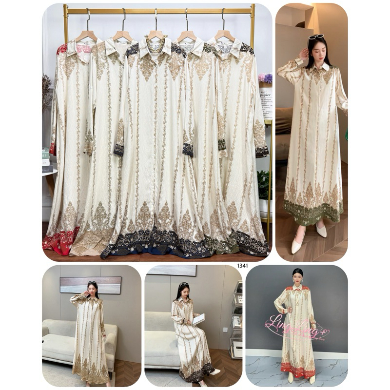 Pgmta Grosir Dress import Kode 1341 serian isi 5 pcs