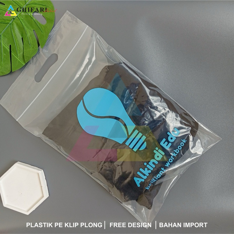 Sablon desain custom ( 100pcs )plastik kemasan plastik packing pakaian plastik sablon tas jinjing ka