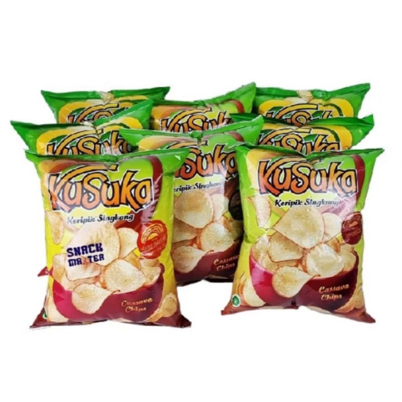 

Chiki Kusuka 1 pcs ukuran besar | Makanan ringan chiki cemilan ringan chiki kusuka singkong | READYSTOCK | a2putmah_official.store
