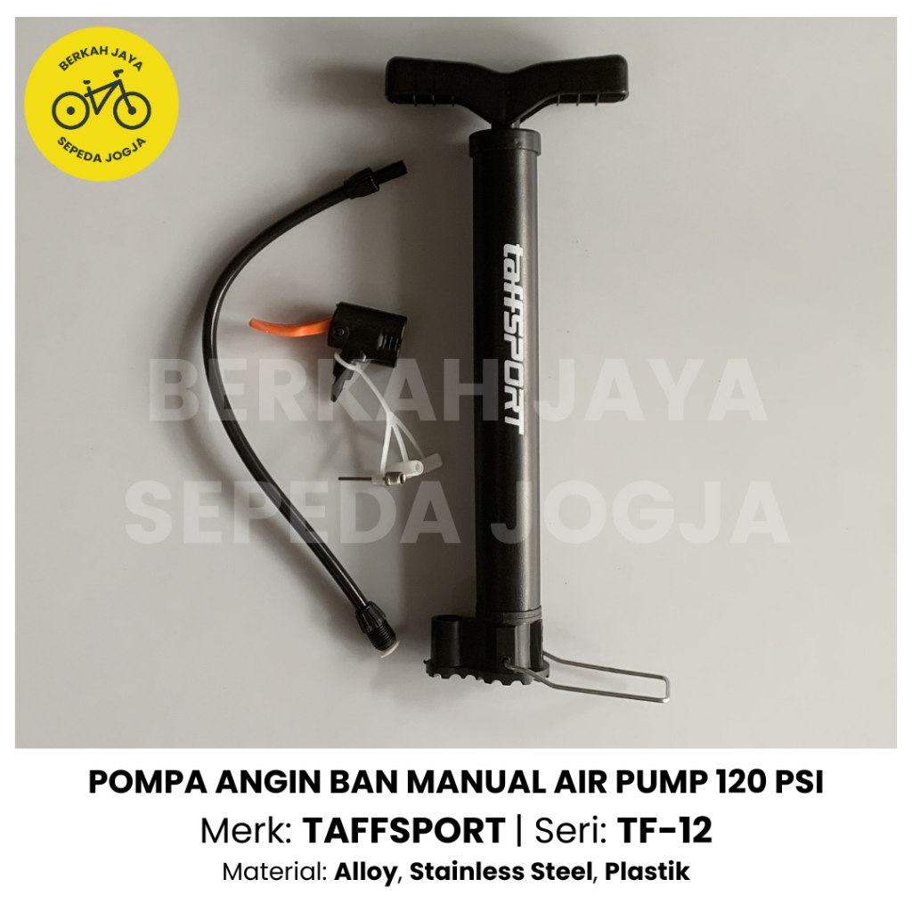 Pompa Angin Portable Untuk Sepeda Motor Bola Merk TAFFSPORT 120 PSI