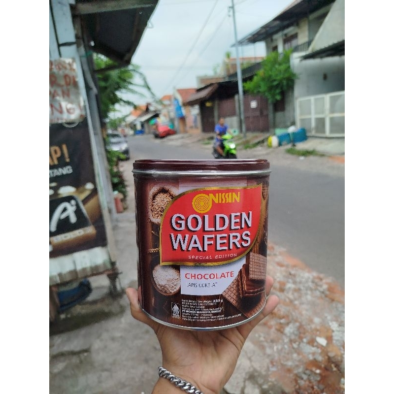 

Nissin Golden Wafers 233g/lapis cokelat/wafers/Nissin