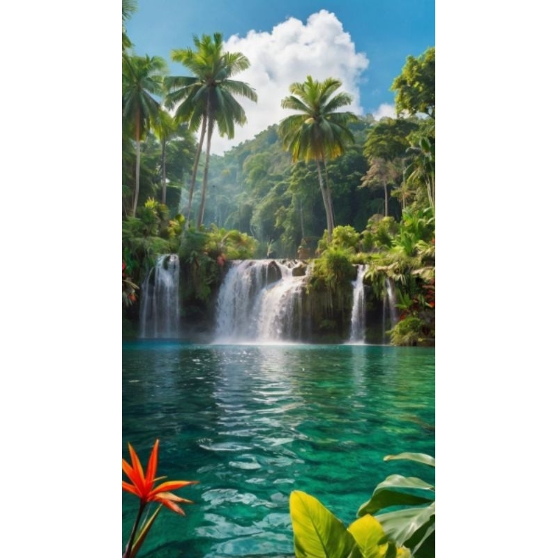 poster cetak jumbo pemandangan alam hiasan dinding pemandangan alam macam macam ukuran