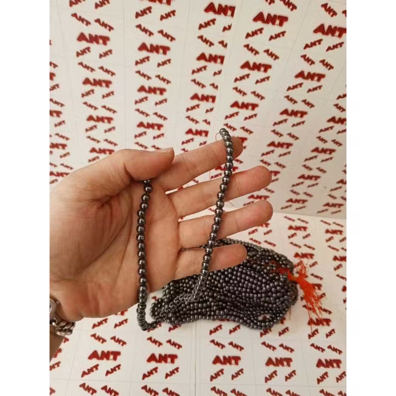 1 ikat Brustin Hitam Magnet Model Bulat / 1 Renteng Blustin Batu Peluru / Best Seller / Hiasan Kalun