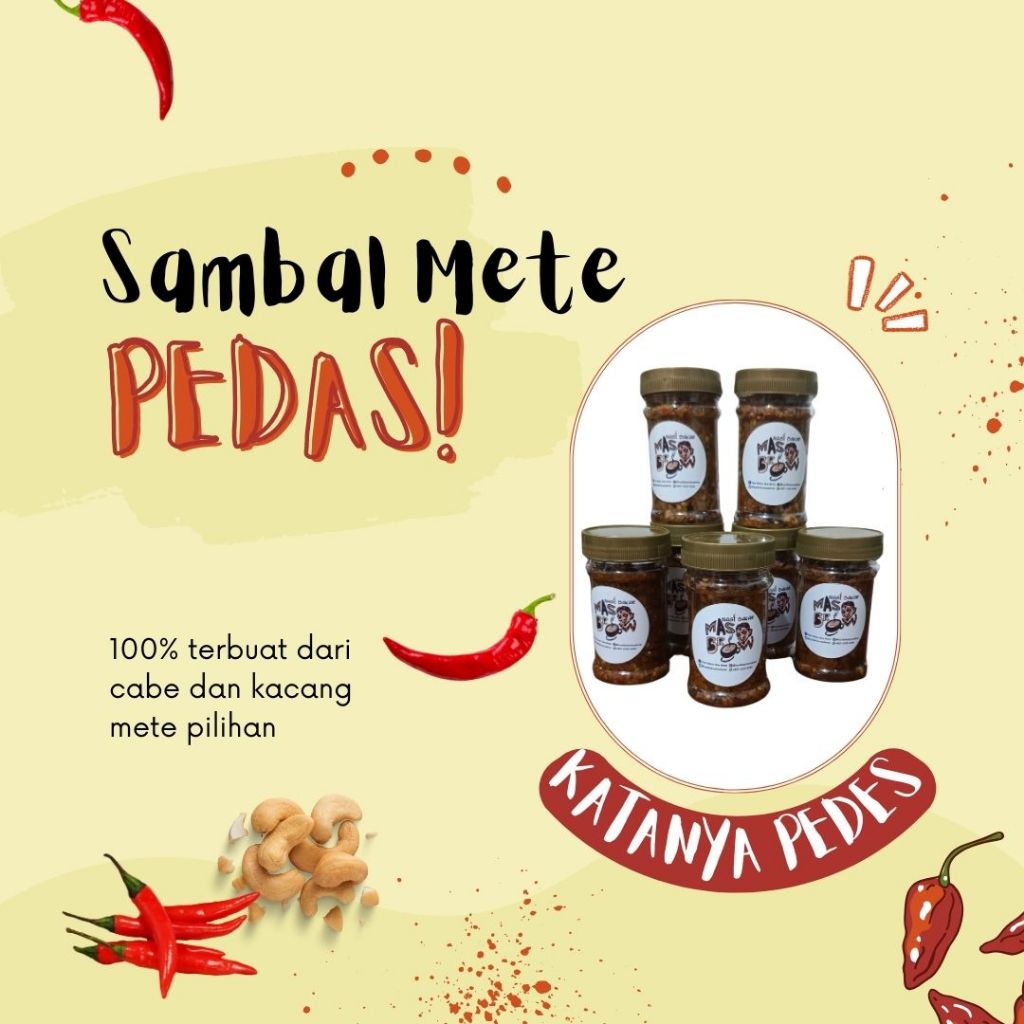 

Sambal Pedas Spesial Kacang Mete