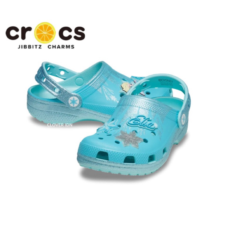 SANDAL ANAK CROCS CLASSIC CLOG DISNEY FROZEN ELSA