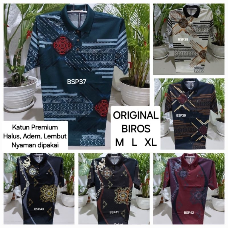 Kaos BIROS Platinum - Kaos Bapak-Bapak, bahan katun, Kaos Korea