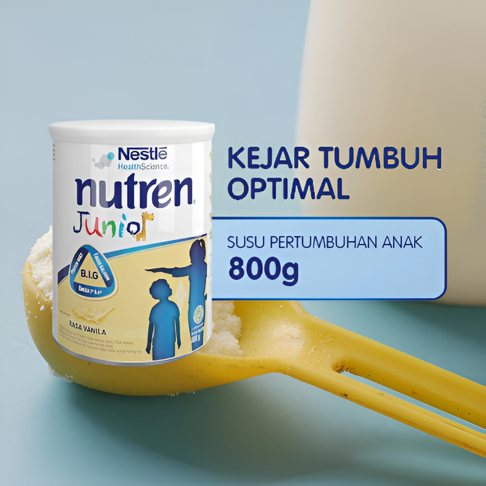 

NESTLE Nutren Junior Susu Pertumbuhan Vanila 1-10 tahun Kaleng 800g