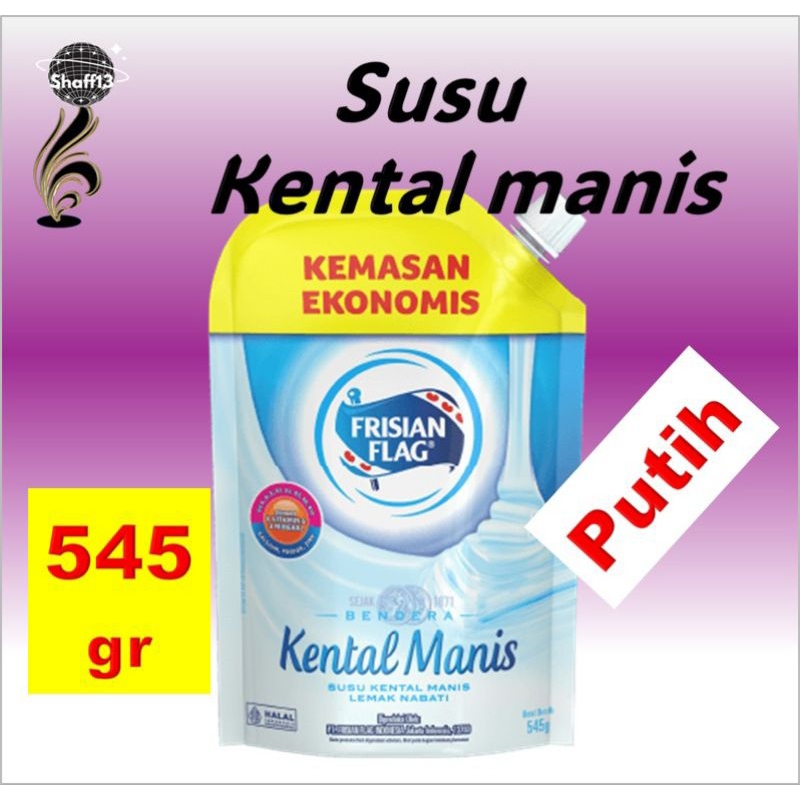 

PROMO SUSU KENTAL MANIS FRISIAN FLAG PUTIH COKLAT POUCH 545gr