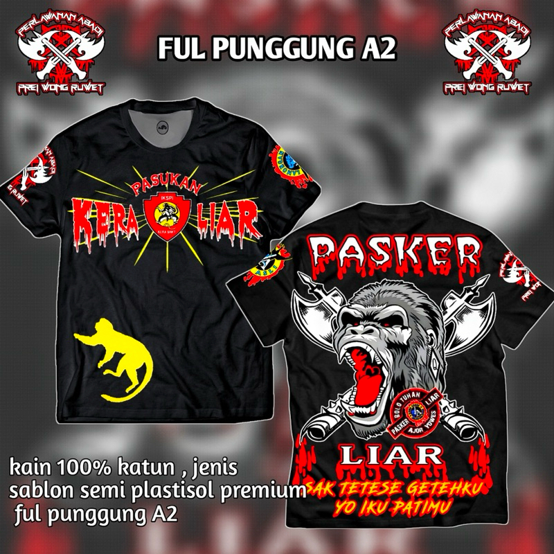 kaos pasker liar ikspi kera sakti terbaru kaos distro disain terbaru PASKER LIAR ikspi kera sakti fu