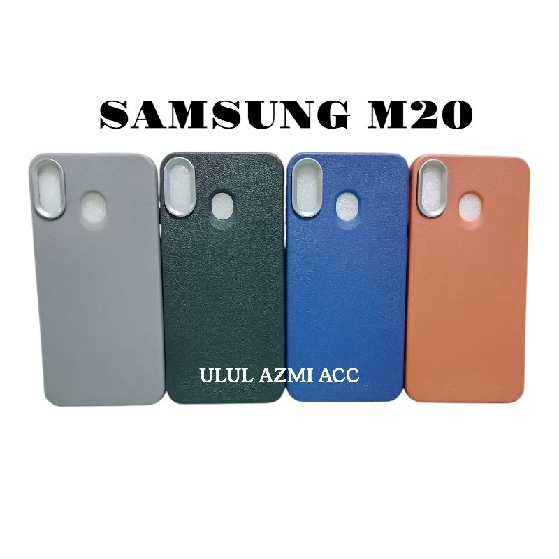 Case Hp Ben Leather Samsung M20 Softcase Motif Kulit