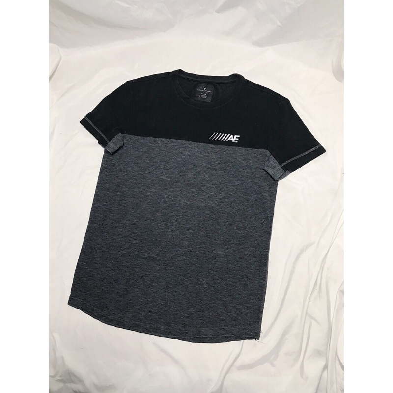 Nego Boskuu > American Eagle AE Basic Logo T-Shirt  - Grey/Black (Baju/Kaos)|Preloved/2nd/Second/Bek