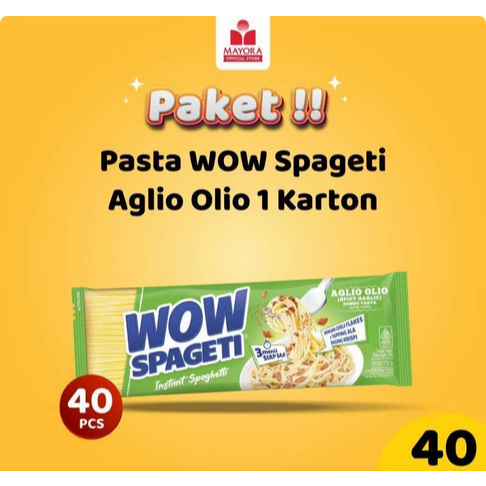 

Pasta WOW Spageti Aglio Olio 1 Dus ( 75gr x 40pc )