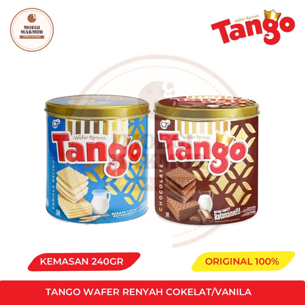 

Tango Wafer Renyah Cokelat/Vanila 240gr